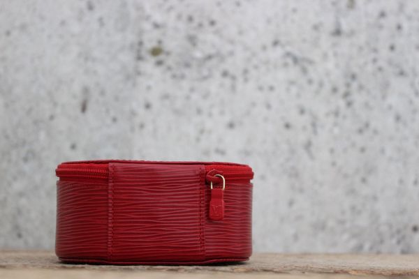Louis Vuitton Red Epi Ecrin Bijoux Watch & Jewelry Case #4