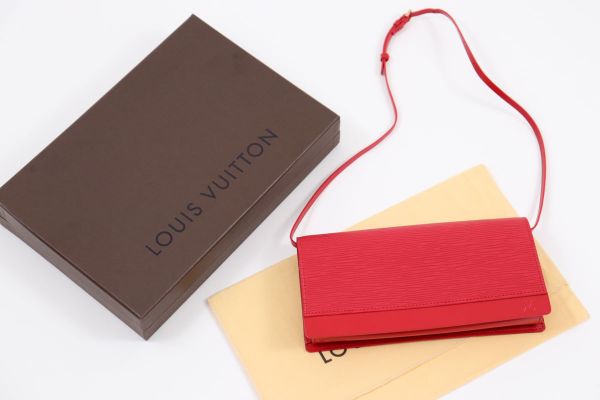 Louis Vuitton Red Epi Leather Honfleur