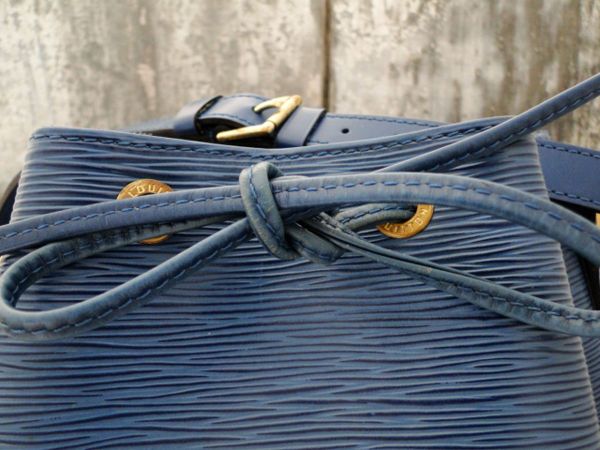Louis Vuitton Toledo Blue Epi Leather NOE Drawstring Bag #5