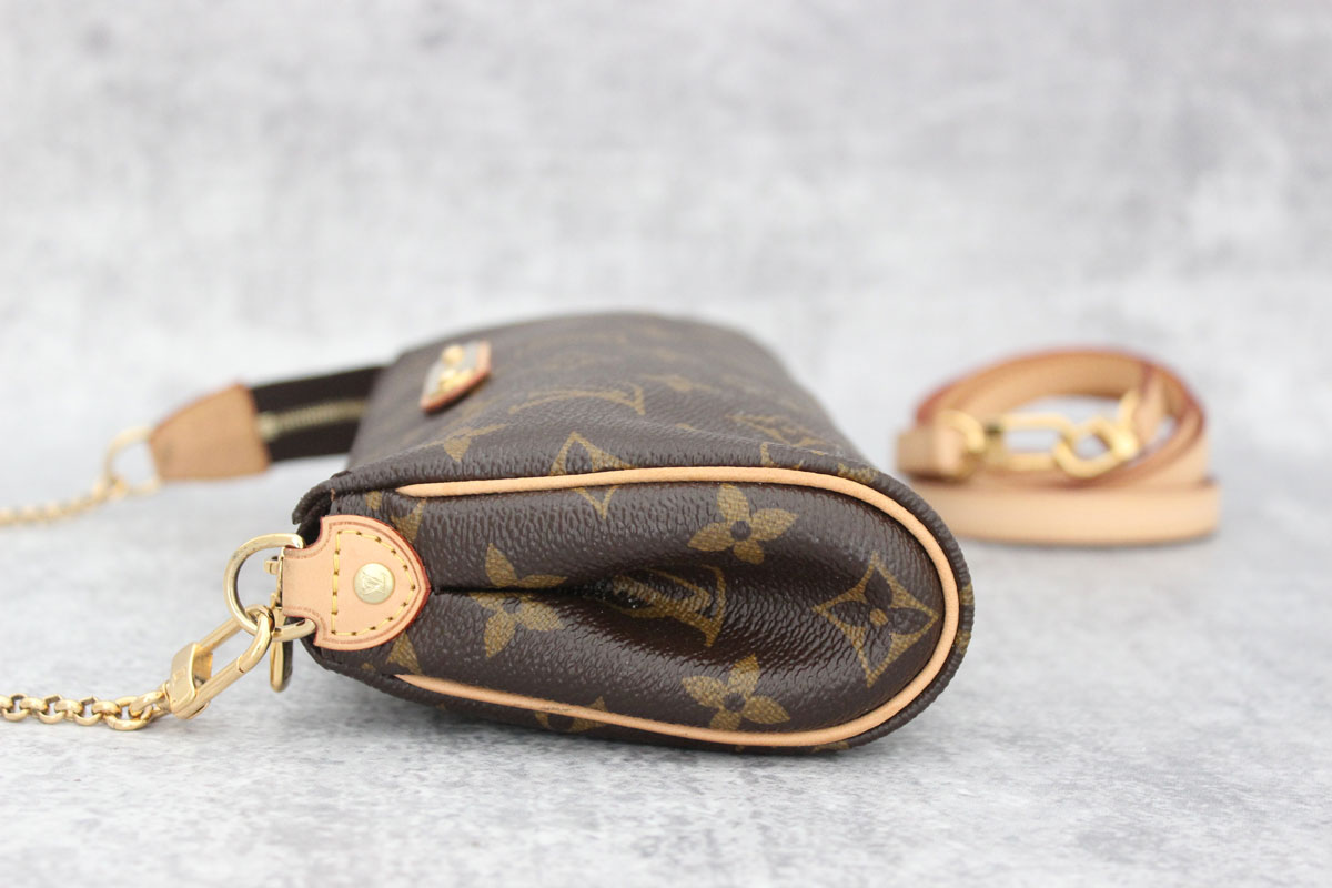 louis vuitton monogram eva clutch at Jill's Consignment