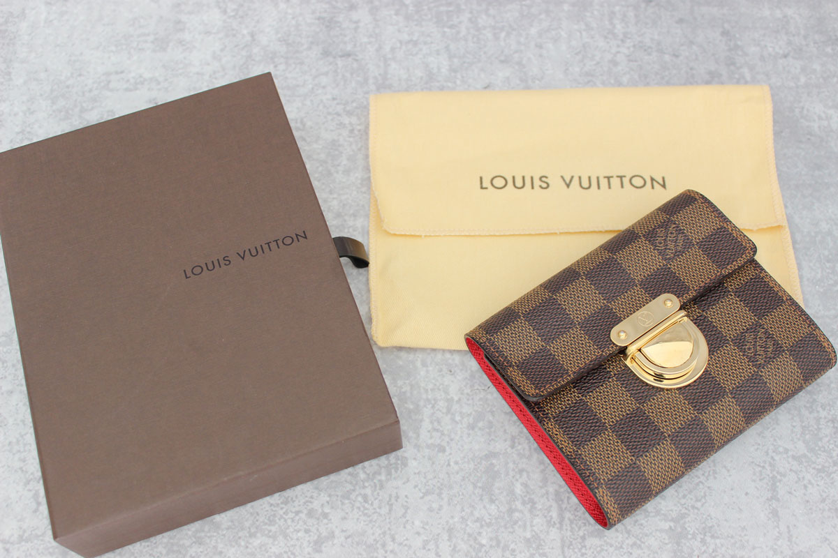 Louis Vuitton Damier Ebene Canvas Card Holder Louis Vuitton