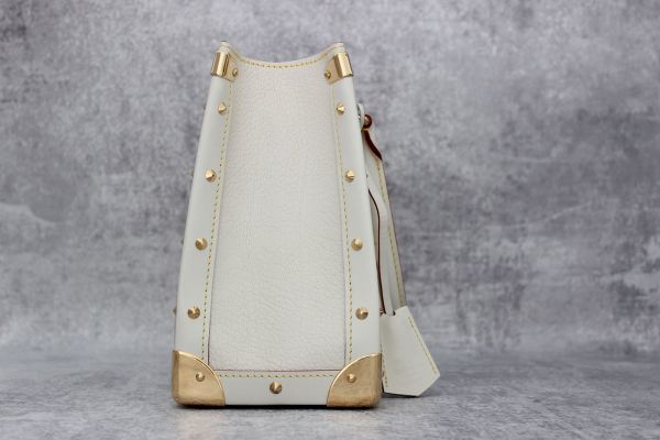 Louis Vuitton White Suhali Leather Le Fabuleux #3