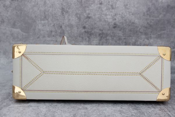 Louis Vuitton White Suhali Leather Le Fabuleux #6
