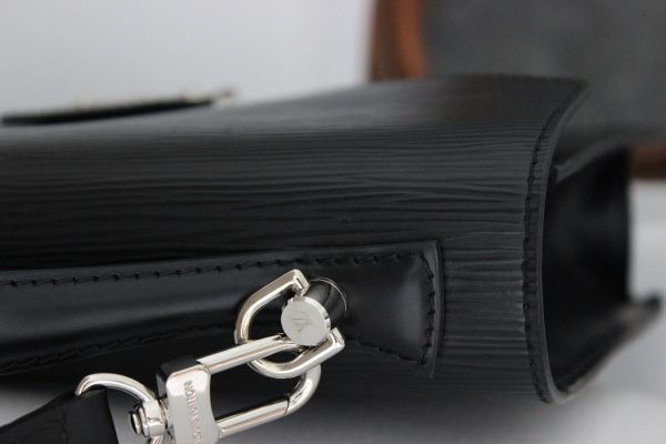 Louis Vuitton Black Epi Leather MONCEAU Bag #7