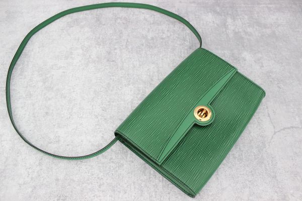 Louis Vuitton Pochette Arche Green Epi Leather #2