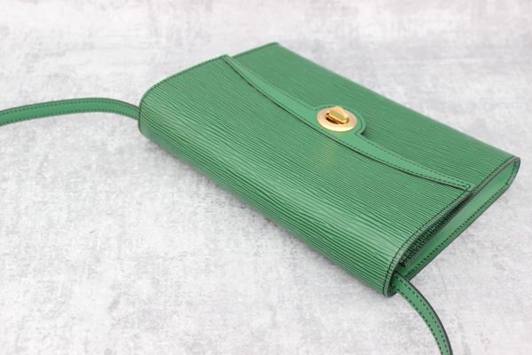 Louis Vuitton Pochette Arche Green Epi Leather #3