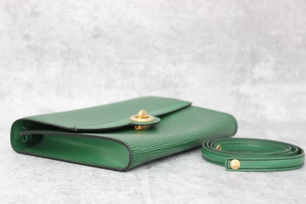 Louis Vuitton Pochette Arche Green Epi Leather #4
