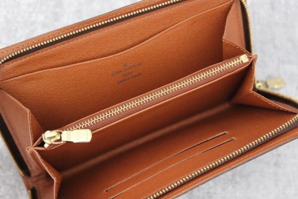 Louis Vuitton Monogram Porte Monnaie Zippe Zippered Wallet #4