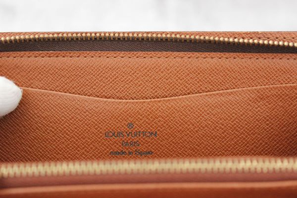 Louis Vuitton Monogram Porte Monnaie Zippe Zippered Wallet #7
