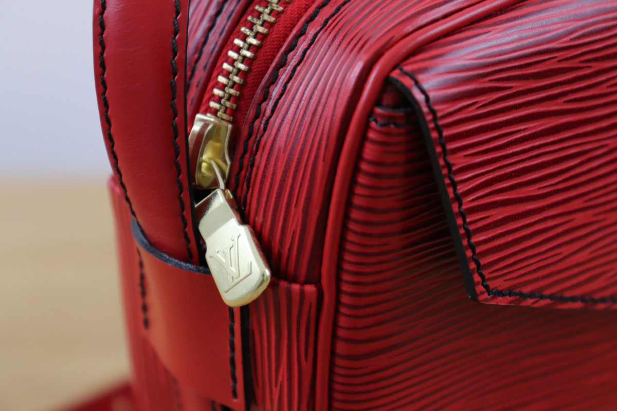 Louis Vuitton Red Epi Leather Dhanura PM at Jill's Consignment