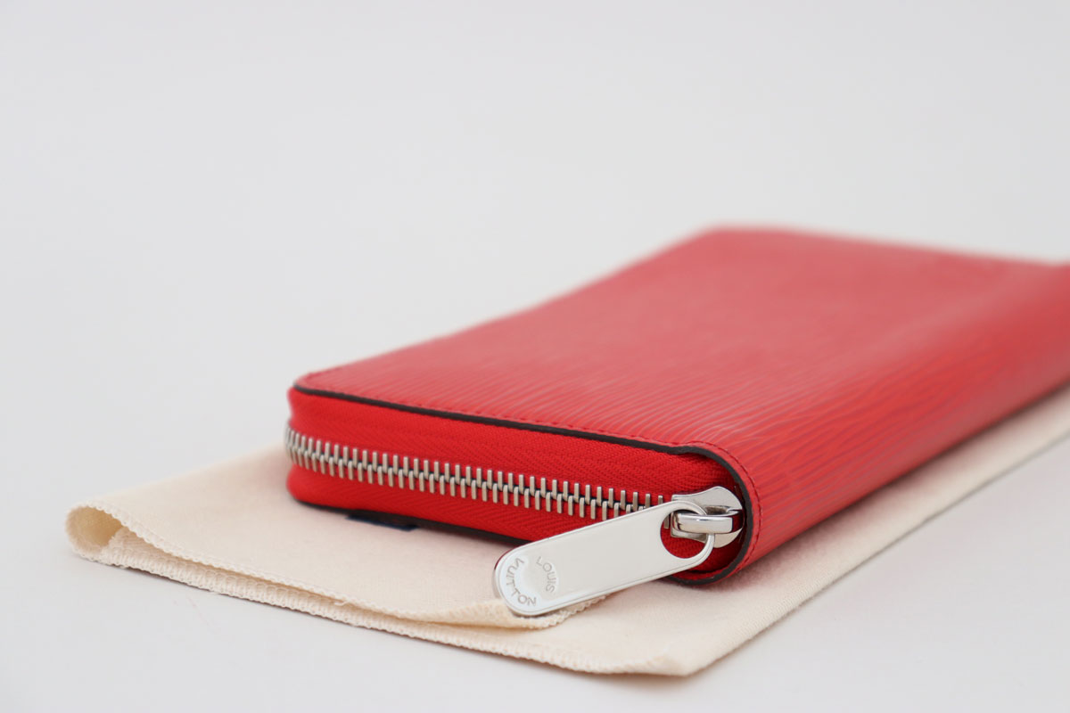 Louis Vuitton Red Epi Leather Zippy Wallet at Jill's Consignment