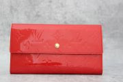 Louis Vuitton Red Monogram Vernis Porte Tresor International Wallet