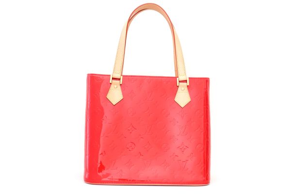 Louis Vuitton Red Monogram Vernis Houston Bag at Jill&#39;s Consignment