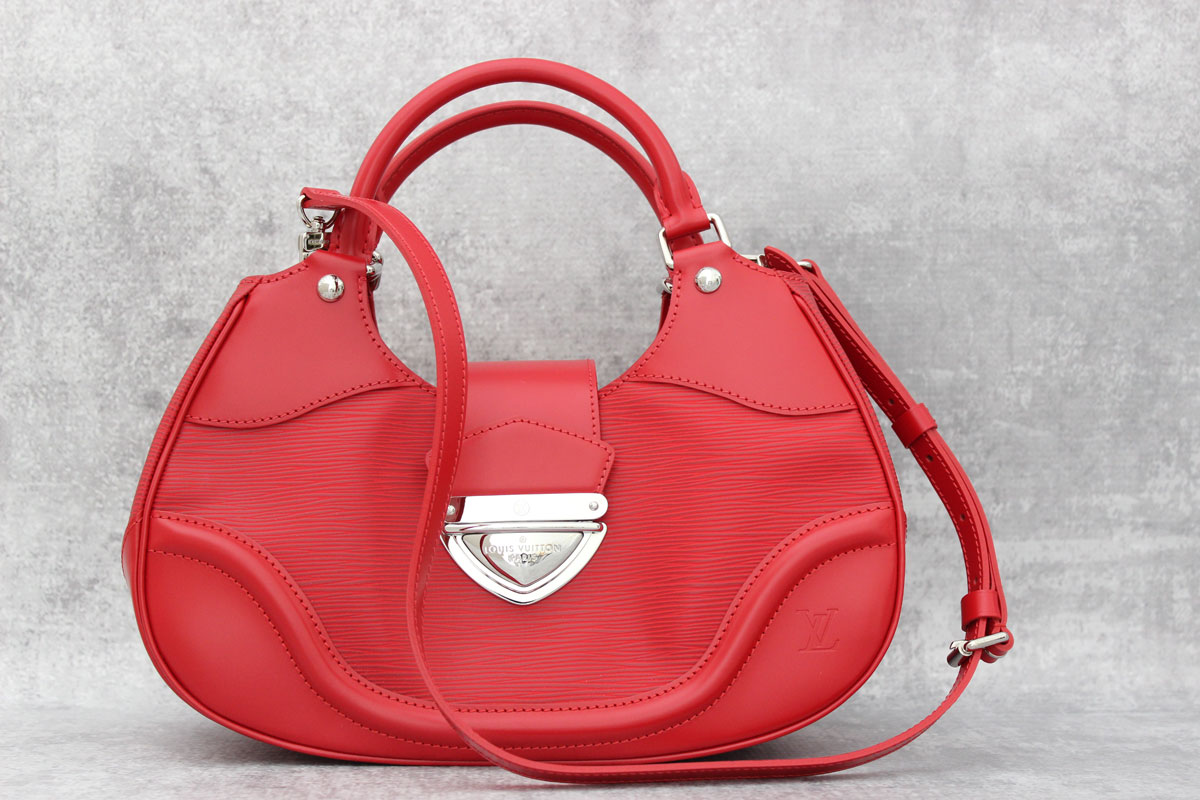 Louis Vuitton Red Epi Leather Sac Montaigne at Jill&#39;s Consignment