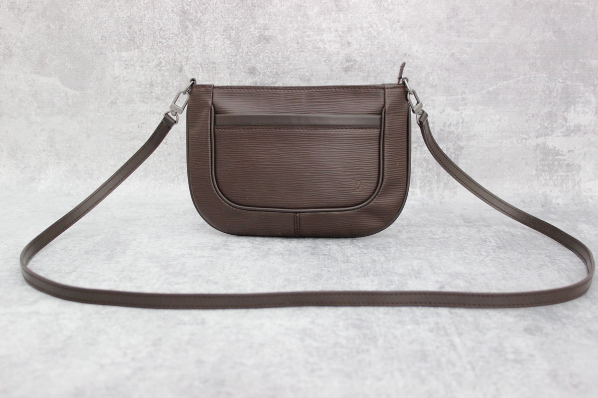 Louis Vuitton Moka Epi Leather Sarvanga Crossbody Bag at Jill&#39;s Consignment