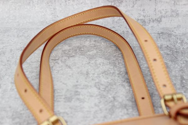 Louis Vuitton Vachetta Leather Petit Bucket Bag with Pouch #14