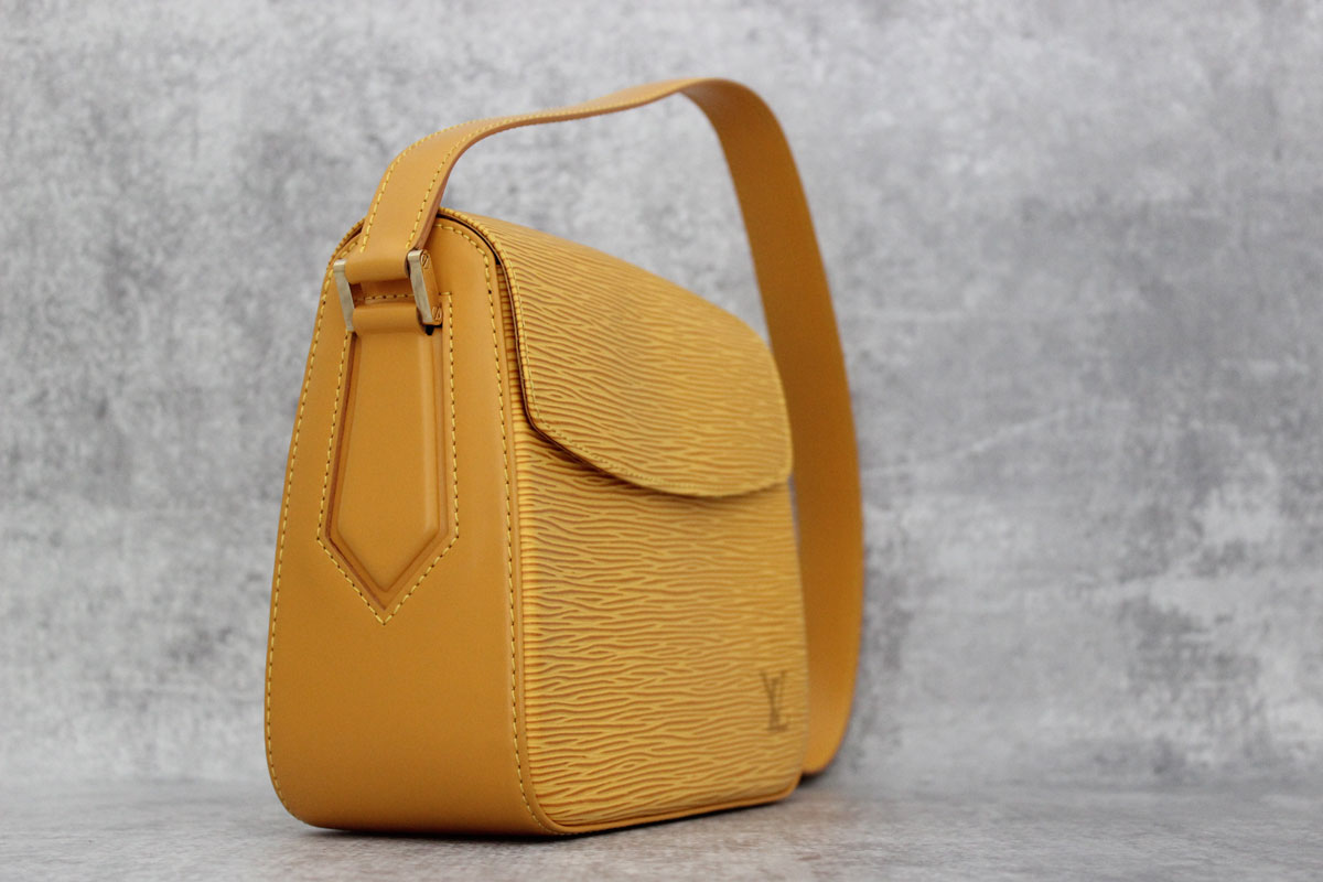 Louis Vuitton Yellow Epi Leather Buci Shoulder Bag at Jill's Consignment