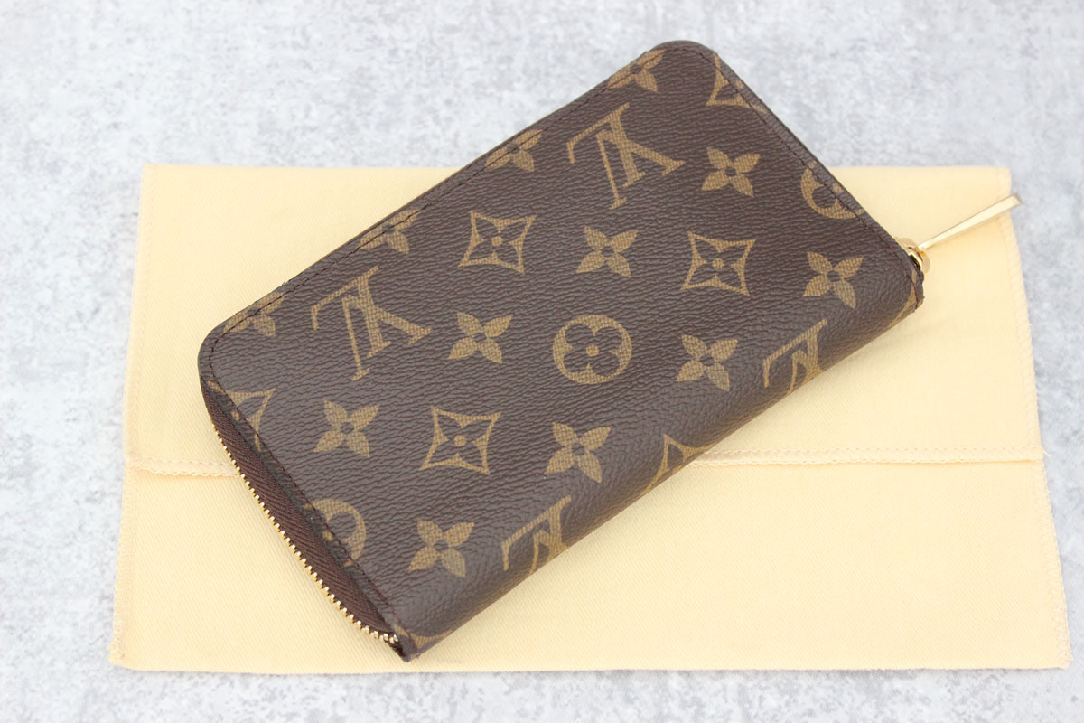 Louis Vuitton Monogram Zippy Compact Wallet Brown
