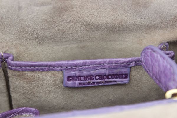 Nancy Gonzalez Purple Crocodile Shoulder Bag #12