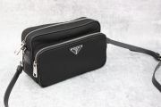 Prada Black Nylon Leather Crossbody Camera Bag