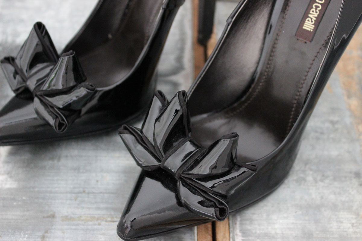 barocco patent leather pumps