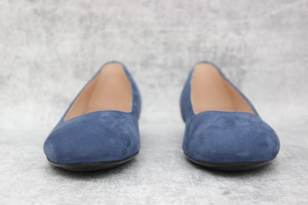 Tod's Gommini Studded Suede Ballet Flats Blue #2