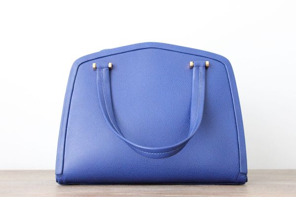 Valextra Manzoni Structured Box Bag Royal Blue #3