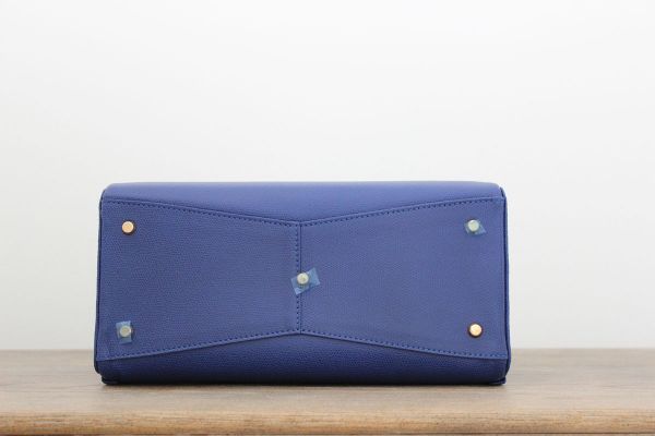 Valextra Manzoni Structured Box Bag Royal Blue #5