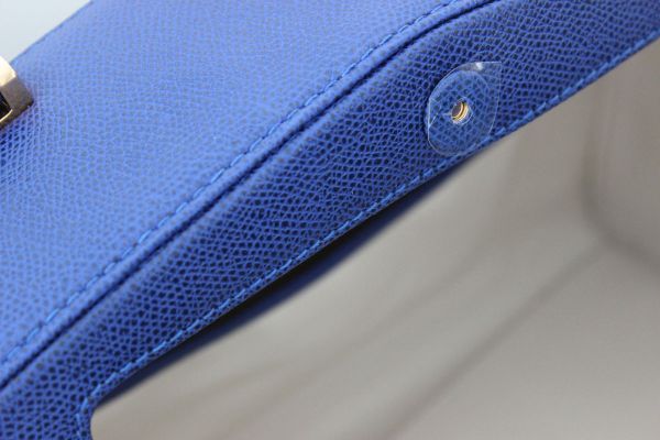 Valextra Manzoni Structured Box Bag Royal Blue #8