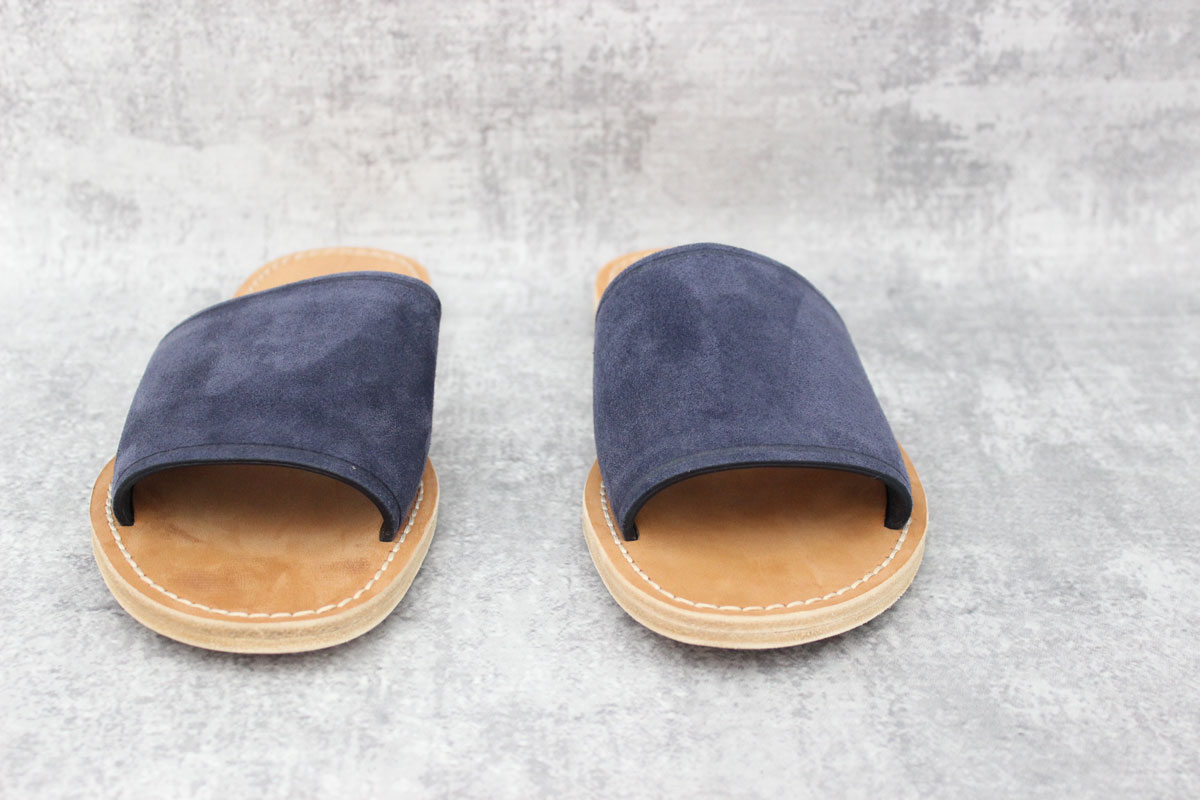 Vince Suede Torrell Slides in Blue at Jill's Consignment