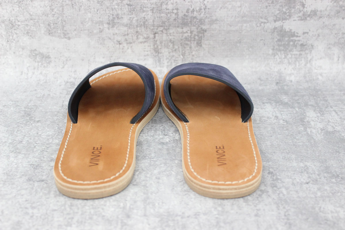 Vince Suede Torrell Slides in Blue at Jill's Consignment