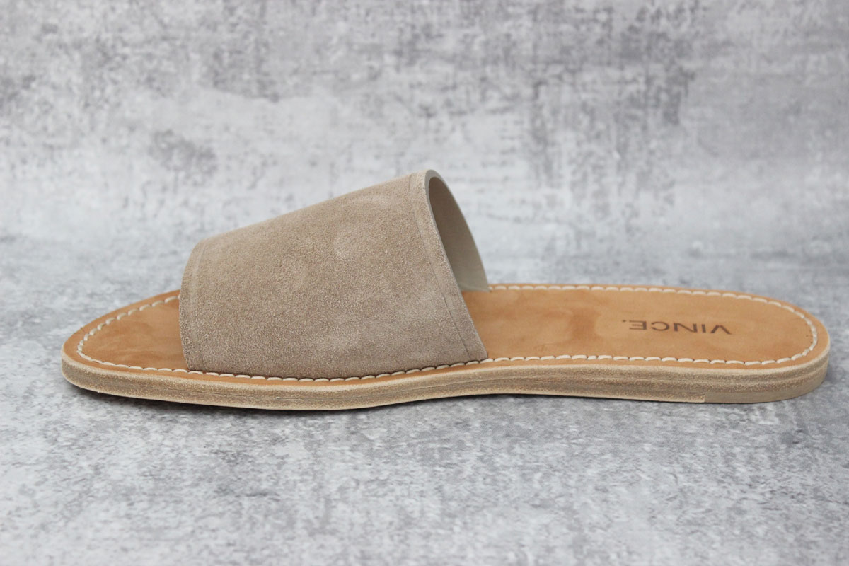 Vince Suede Torrell Slides in Straw at Jill's Consignment