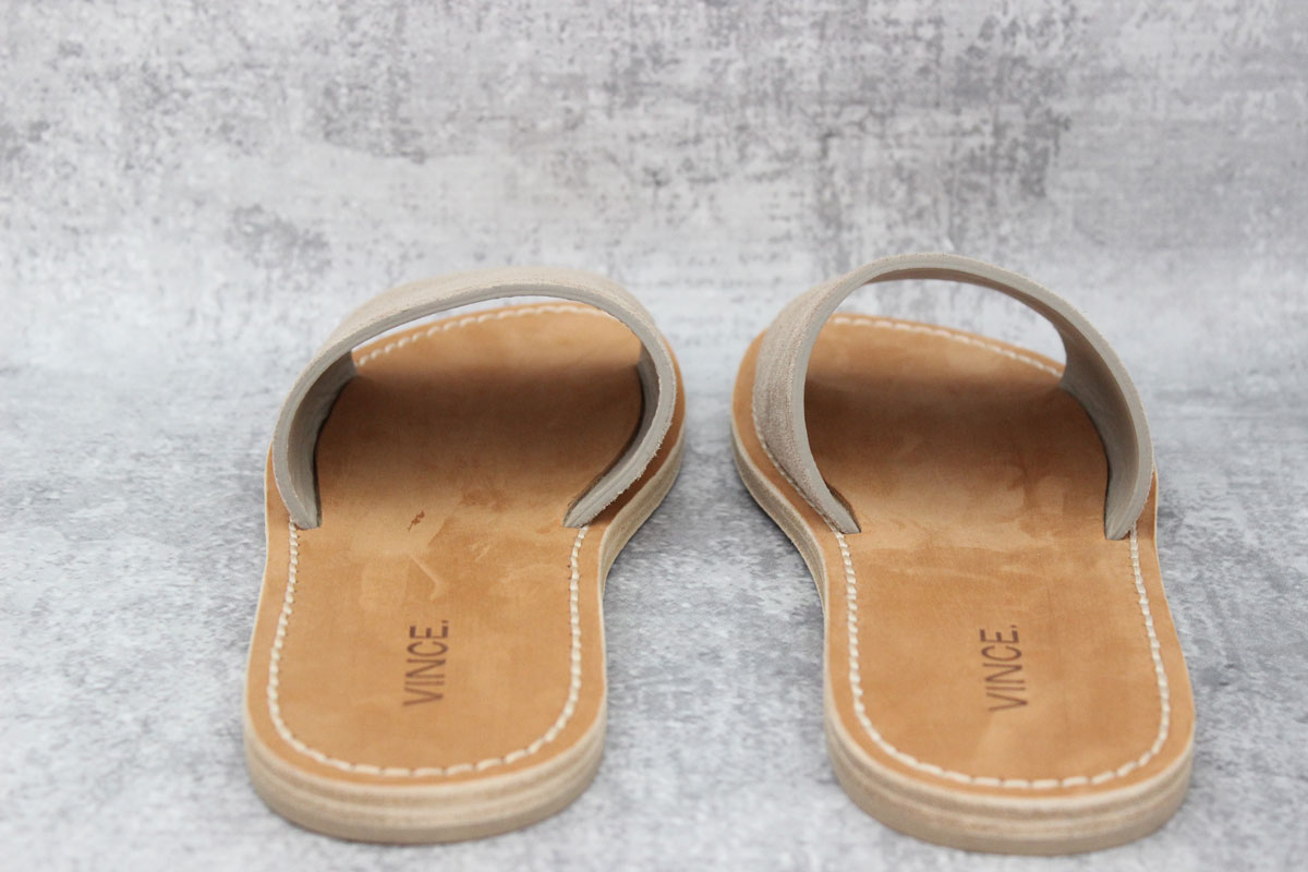 Vince Suede Torrell Slides in Straw at Jill's Consignment