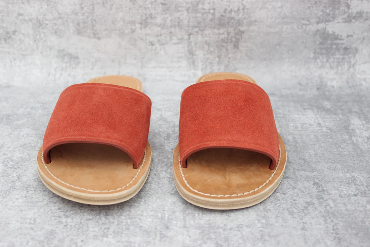 Vince Suede Torrell Slides Rust at Jill's Consignment