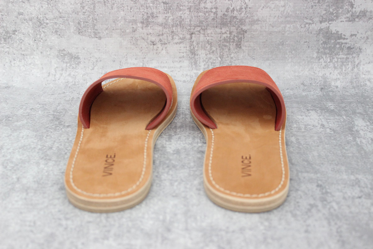 Vince Suede Torrell Slides Rust at Jill's Consignment