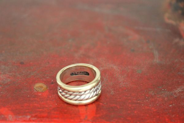 David Yurman Double Cable Wide Band Ring 6 #3